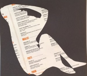 Tarallucci e Vino woman, after Julien Mandel photo, cut-out by William Eaton, Feb 2017, cropped to size