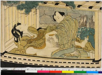 Lovers and boat, school or style of Katsushika Hokusai (葛飾北斎) or of Utagawa, early 19th century, Shunga collection of British Museum