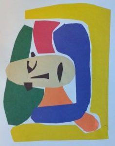William Eaton, cut-out, based on 13th century sculpture