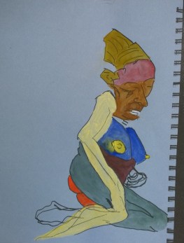 Evelyn, colors added, by William Eaton, Dec 2017 (with spriral binding)