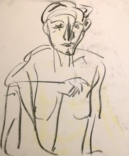 Mae simple, 1-13-19, drawing by William Eaton - 2