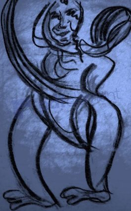 What to call this, drawing by William Eaton, computer manipulated, 2019