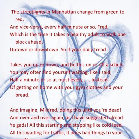 Finally I have figured out what my problem is (poem with drawing behind), by William Eaton, 2019