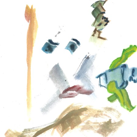 Reading old love letters, painting by William Eaton, 2021