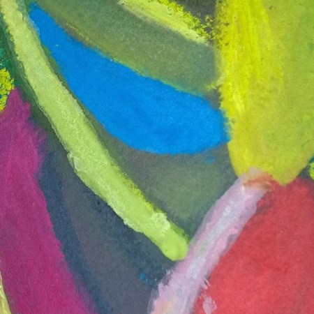 feminine form sideways, painting by William Eaton, 2019 - 1