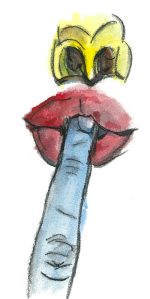 Going my way - watercolor by William Eaton, 2022