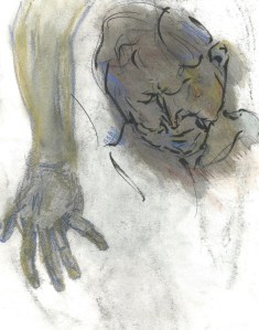 Man and hand, Figureworks, February 2020, by William Eaton