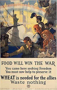 Food Will Win the War - World War I propaganda poster