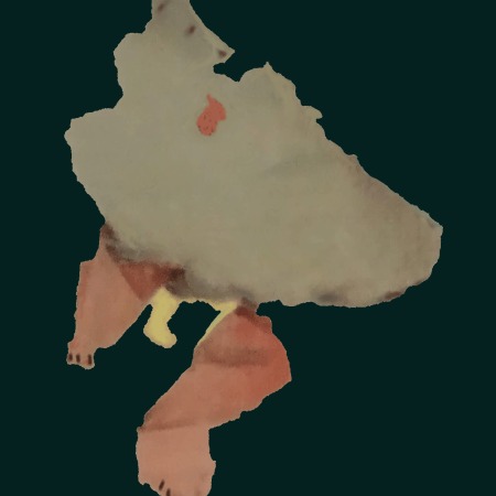 dancing personality developed from a photograph of an old ceiling at the Instituto Cervantes in Paris - William Eaton, 2024