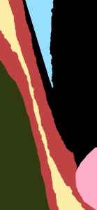 Ah valleys, crevices, with liquid between - artwork by William Eaton, 2024 