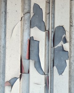 Photo taken by William Eaton in Queens, NY, 2024; subway wall being repainted 