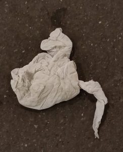 Figure of tissue for poem about old age - William Eaton, 2025