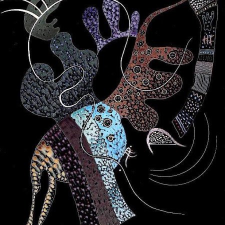 Kandinsky gouache from "Dessin sans limite" exhibition, Grand Palais, Paris, 2025-26