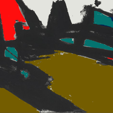 artwork created by William Eaton, working from a painting by Franz Kline