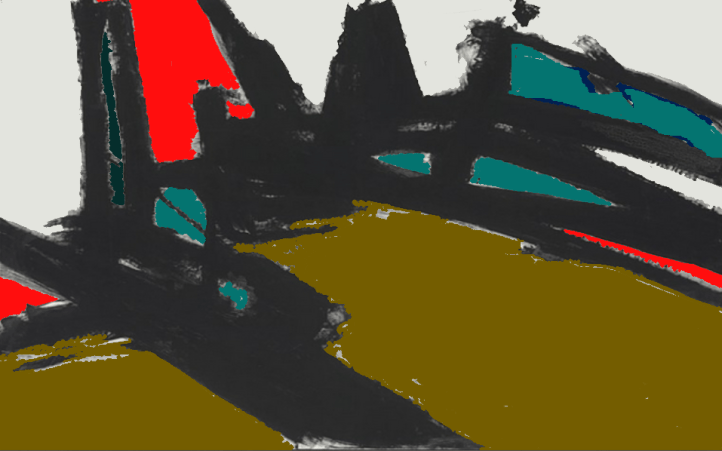 artwork created by William Eaton, working from a painting by Franz Kline